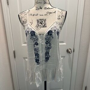 Love on a Hanger Boho Embroidered Camisole Tank Top